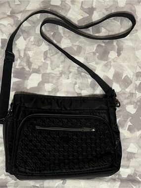 Lug Black Quilted Crossbody Bag